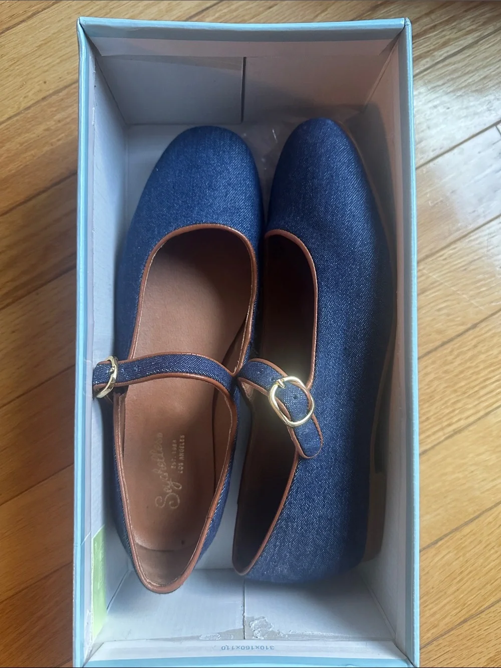 Seychelles Denim Mary Jane Flat